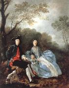 Thomas Gainsborough, Self-portrait with and Daughter